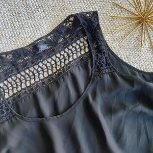 Torrid Layered Lace Inset Tank Top